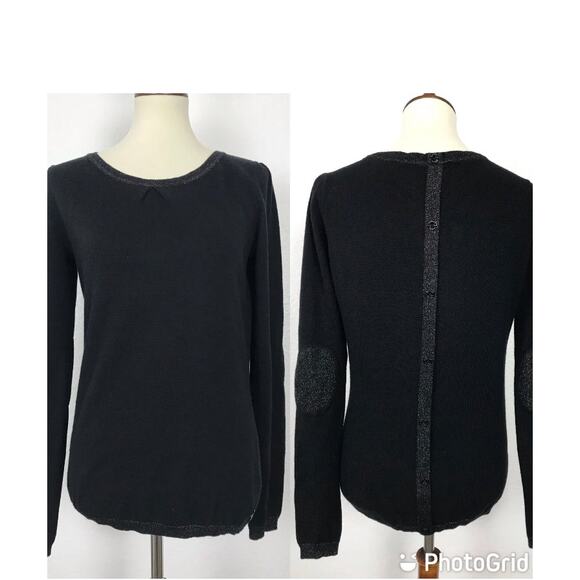 Maison Scotch Elbow Patches Pullover Sweater - Picture 1 of 10